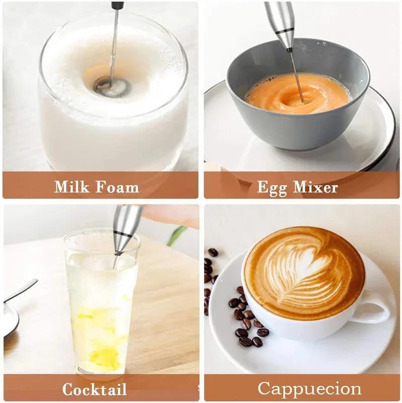 2-in-1 Rechargeable Coffee Beater & Milk Frother