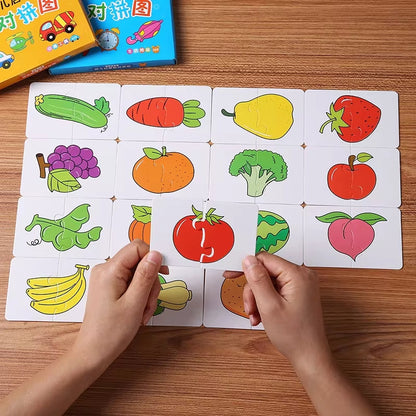 Montessori Toddler Card Matching Education Puzzle Toy